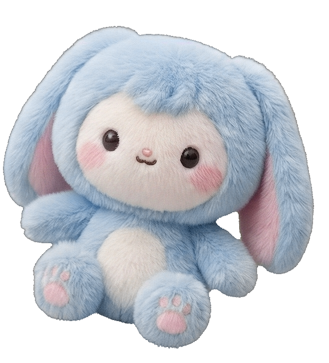 遊んでいるぬいぐるみ